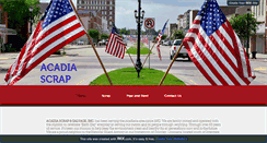 Desktop Screenshot of acadiascrap.com
